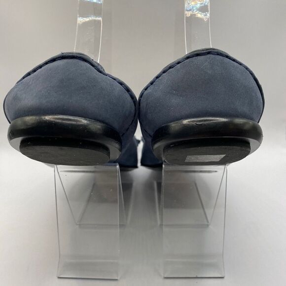 Celine Iconic Blue Suede Loafers With Tassel Size 38 - Picture 3 of 9